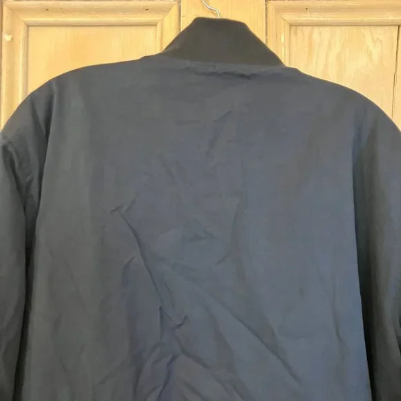 BYLT Mens Hi-Lo Reversible Quilted Maroon Bomber Jacket Size XL Black FA EXC - Picture 9 of 10